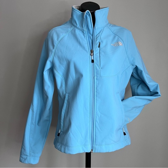The North Face TNF Apex Jacket in Aqua Blue Sz Small - Picture 9 of 9